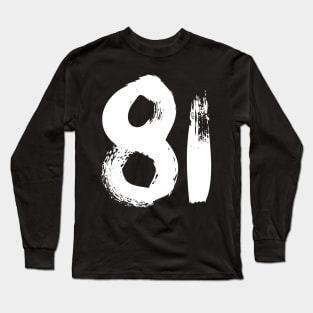 Number 81 Long Sleeve T-Shirt